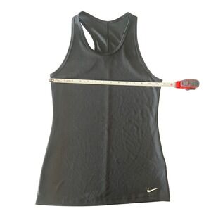Nike Dri Fit Ribbed Racerback Tank Top Kids XL Black Athletic Performance